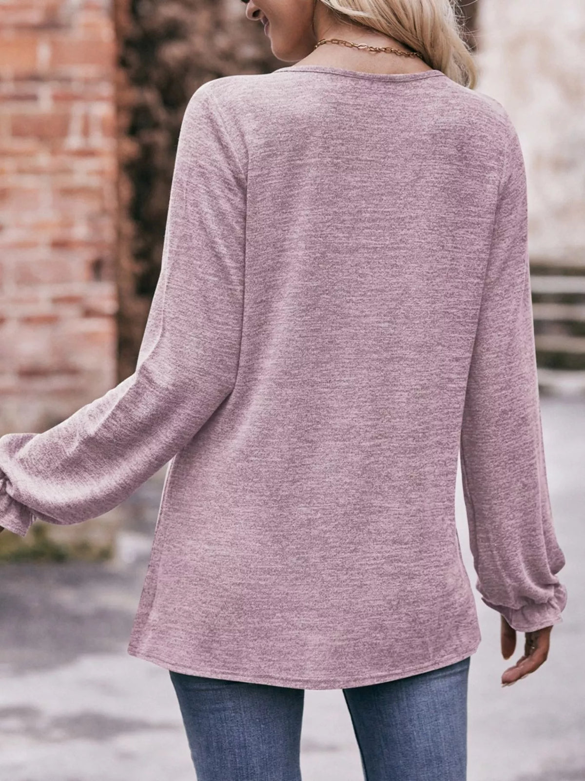 Ruffle Cuff Long Sleeve T-shirt (17)