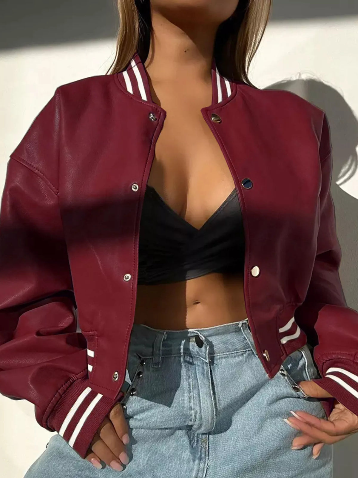Snap Down Long Sleeve Jacket (10)