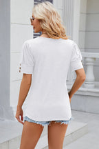 Round Neck Puff Sleeve T-shirt (6)