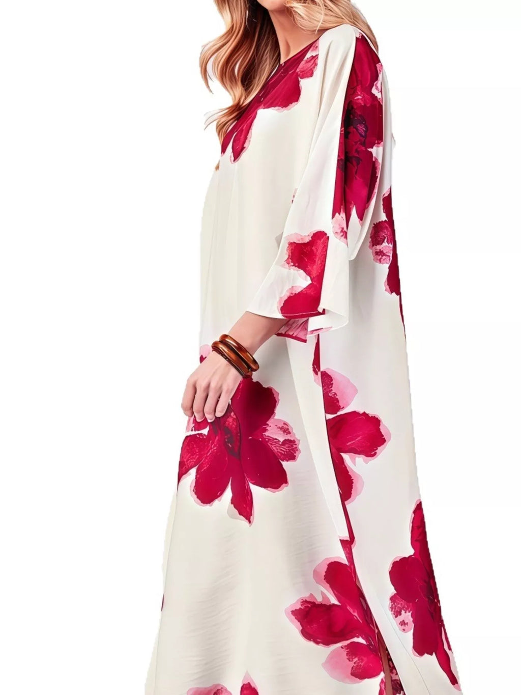Floral Print Round Neck Dress (3)