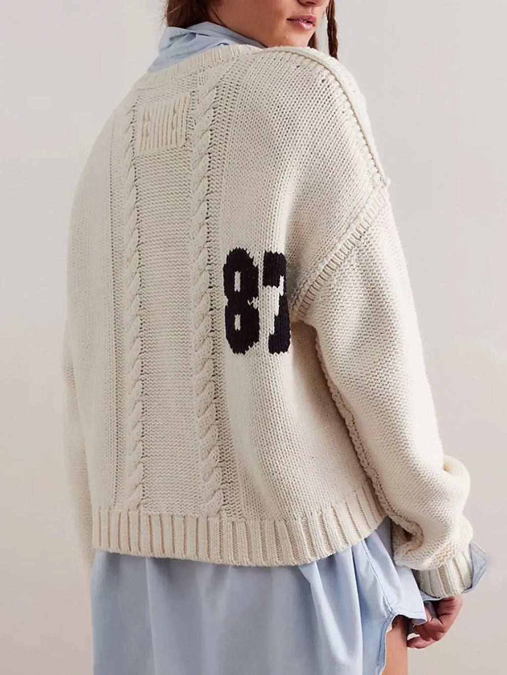 87 Number Cable-knit Sweater (3)
