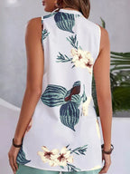 Floral Print Sleeveless Top Shorts Set (8)