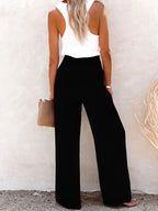Full Size High-waisted Textured Wide Leg Pants Plus (10)