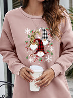 Graphic Round Neck Dropped Shoulder Sweatshirt (6)