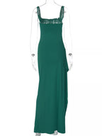 Slit Square Neck Maxi Dress (9)