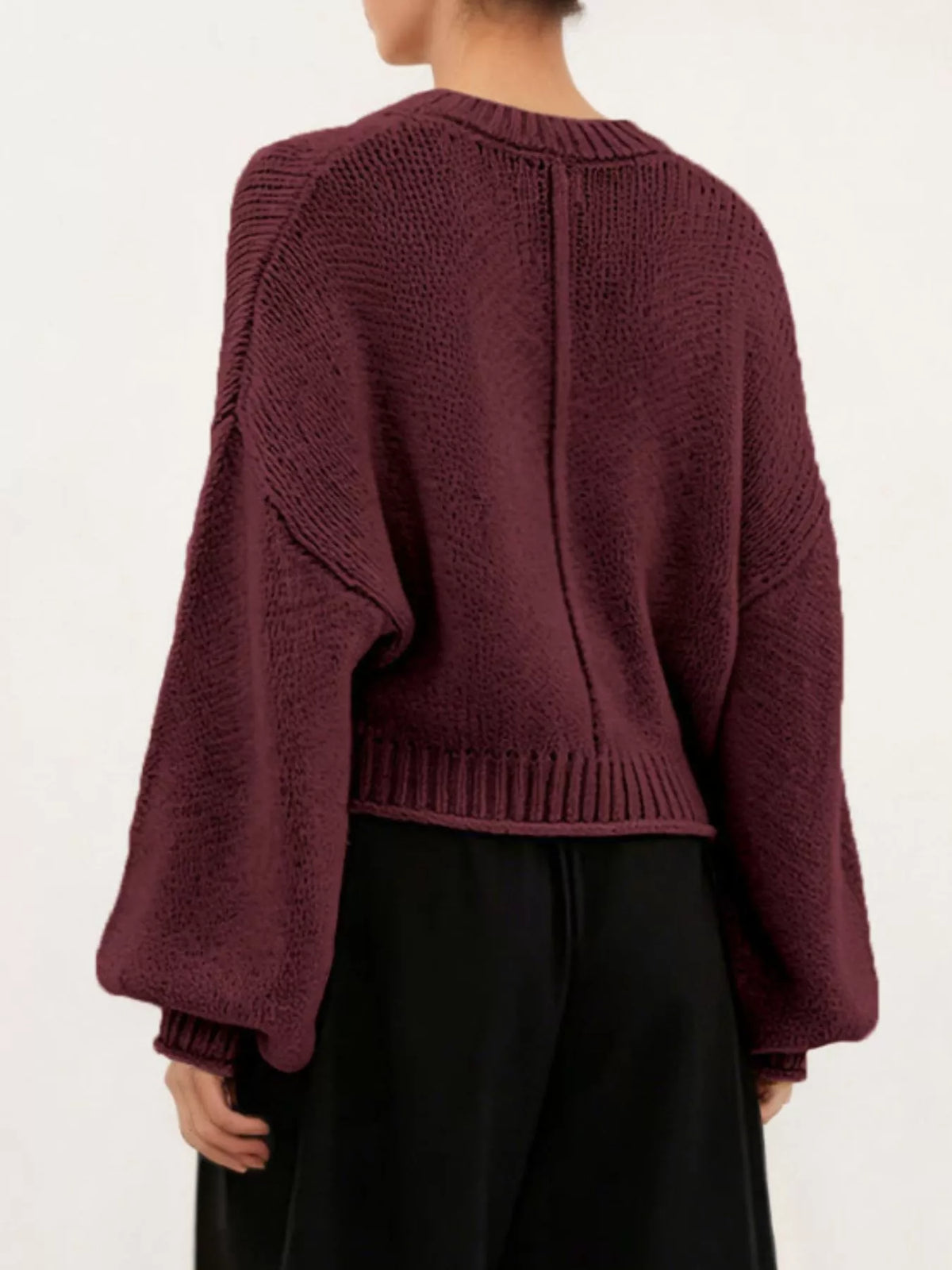 Oversized Chunky Knit Sweater (7)