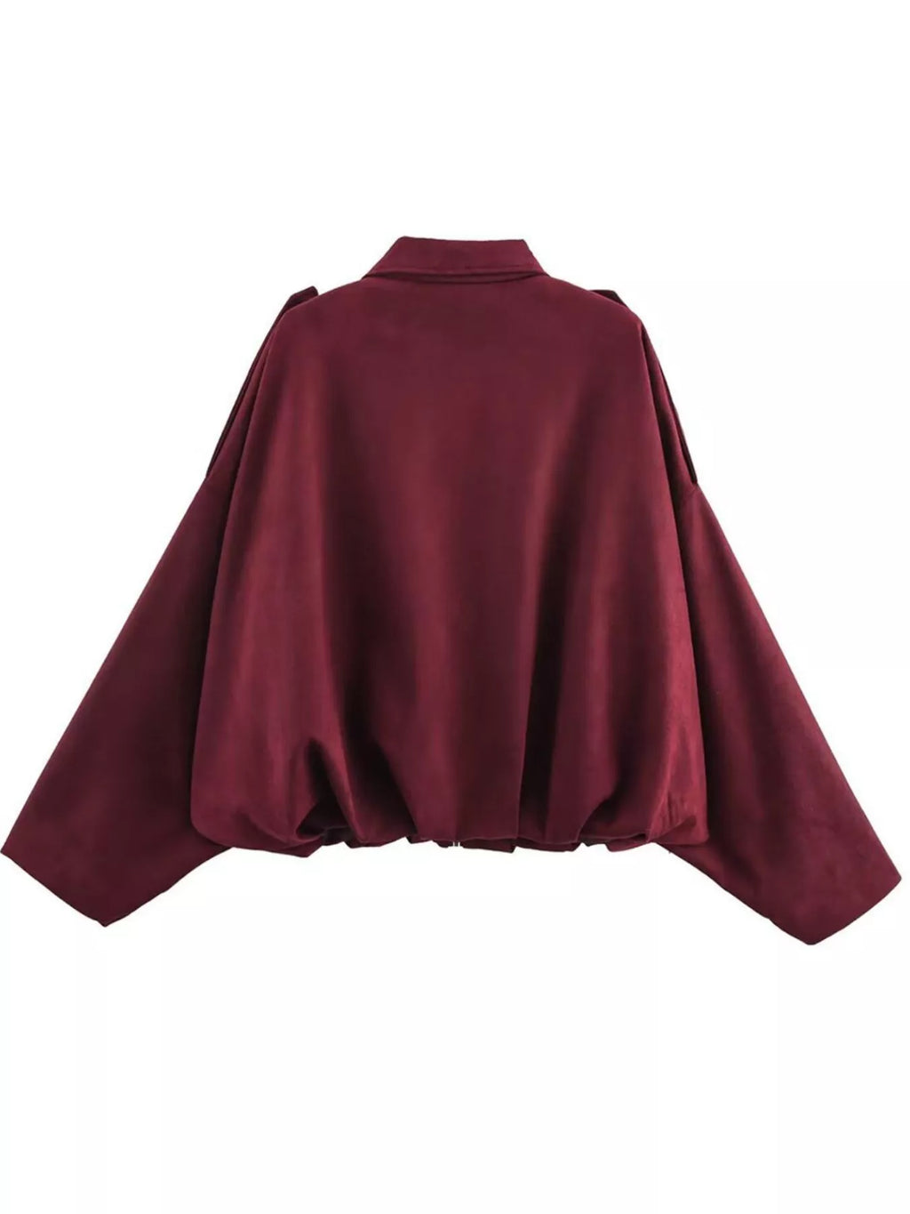 Collared Neck Dropped Shoulder Jacket (25)