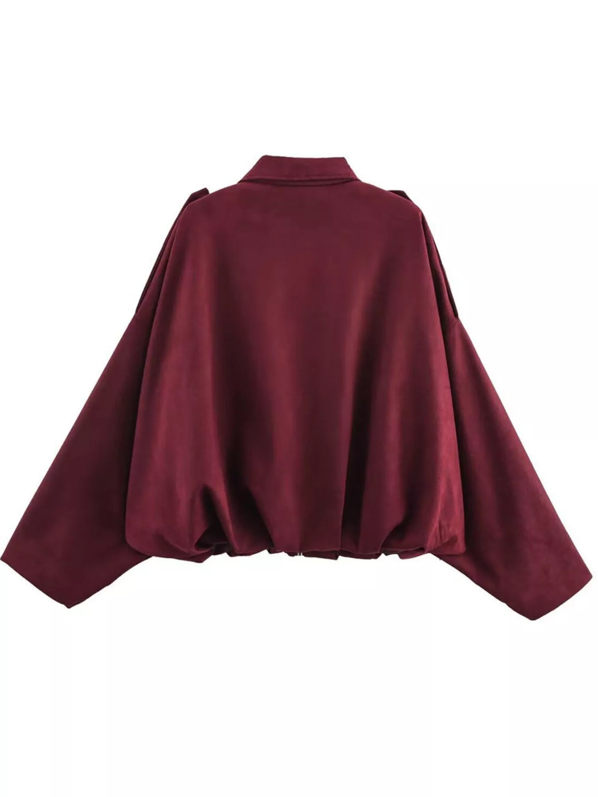 Collared Neck Dropped Shoulder Jacket (25)