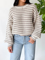Oversized Striped Drop Shoulder Sweater (12)