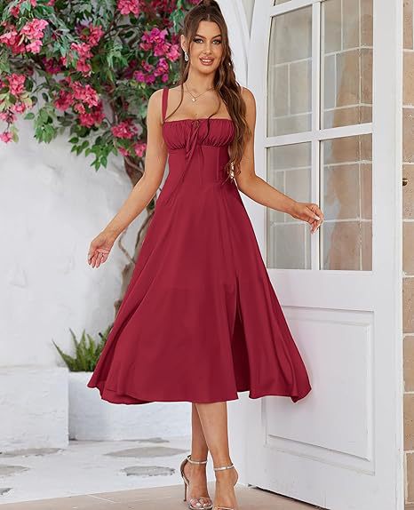 Floral Midi Bohemian Tank Dress variant CJLY204644016PK|CJLY204644017QJ|CJLY204644018RI|CJLY204644019SH|CJLY204644020TG