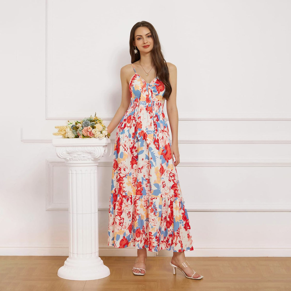 Bohemian Print Slip Dress Vacation variant CJLY231117651YB|CJLY231117652ZA|CJLY231117653AZ|CJLY231117654BY|CJLY231117655CX