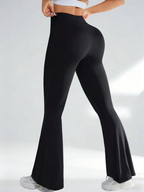 Crossover High Waist Flare Leggings photo 1