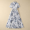 Butterfly Flower Cotton Dress variant CJLY202153701AZ|CJLY202153702BY|CJLY202153703CX|CJLY202153704DW