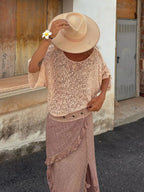 Crochet Boat Neck Knit Cover Up (4)