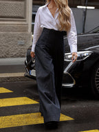 Elegant High-waist Wide-leg Jeans photo 3