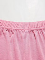 V-neck Lace Trim Slit Cami Pants Pajama Set (15)