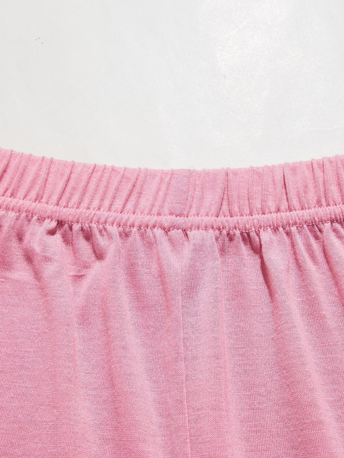 V-neck Lace Trim Slit Cami Pants Pajama Set (15)