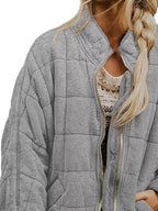 Quilted Zip Up Outerwear (11)