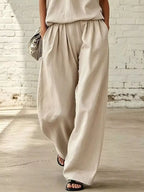 Full Size Sleeveless Top Wide-leg Pants Set Plus (6)