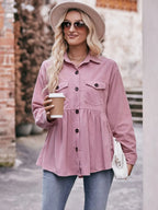 Collared Neck Long Sleeve Shirt (4)