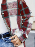 Plaid Button-up Long Sleeve Shacket (8)