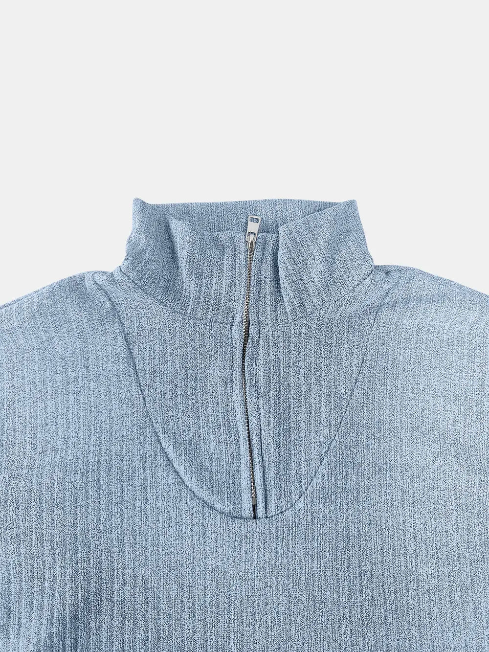 Full Size Quarter Zip Long Sleeve Top (20)