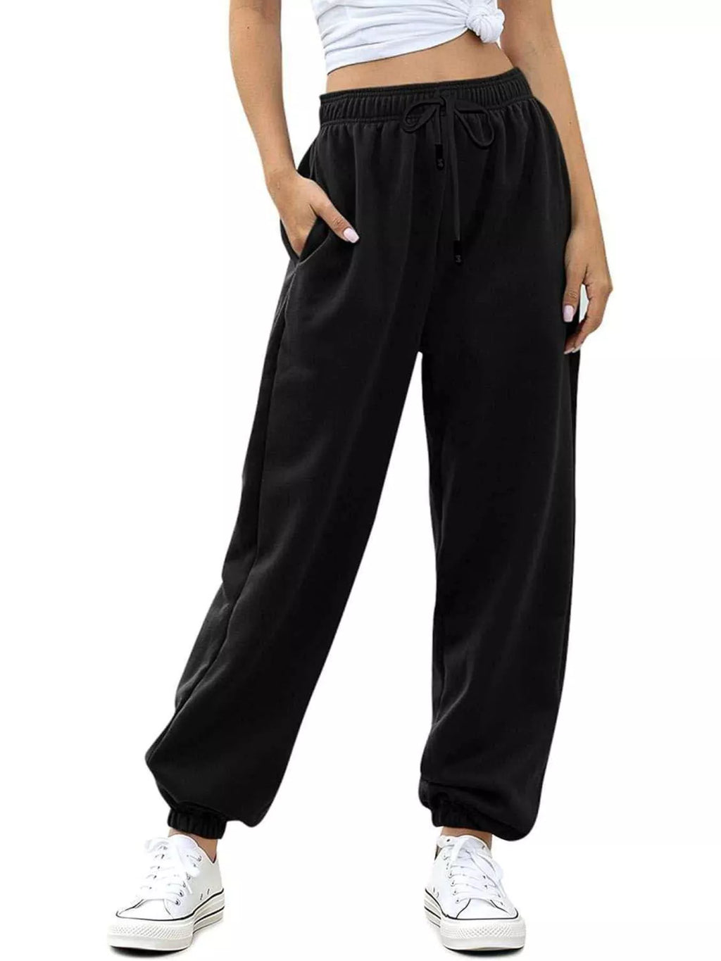 Loose Fit Drawstring Joggers (9)