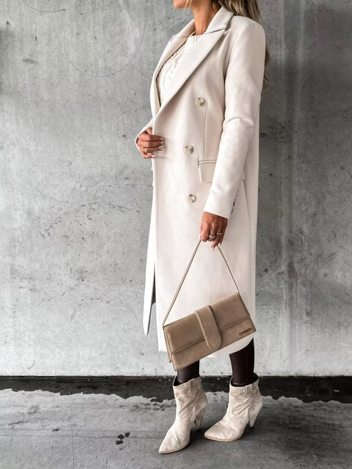Double-breasted Longline Coat (2)