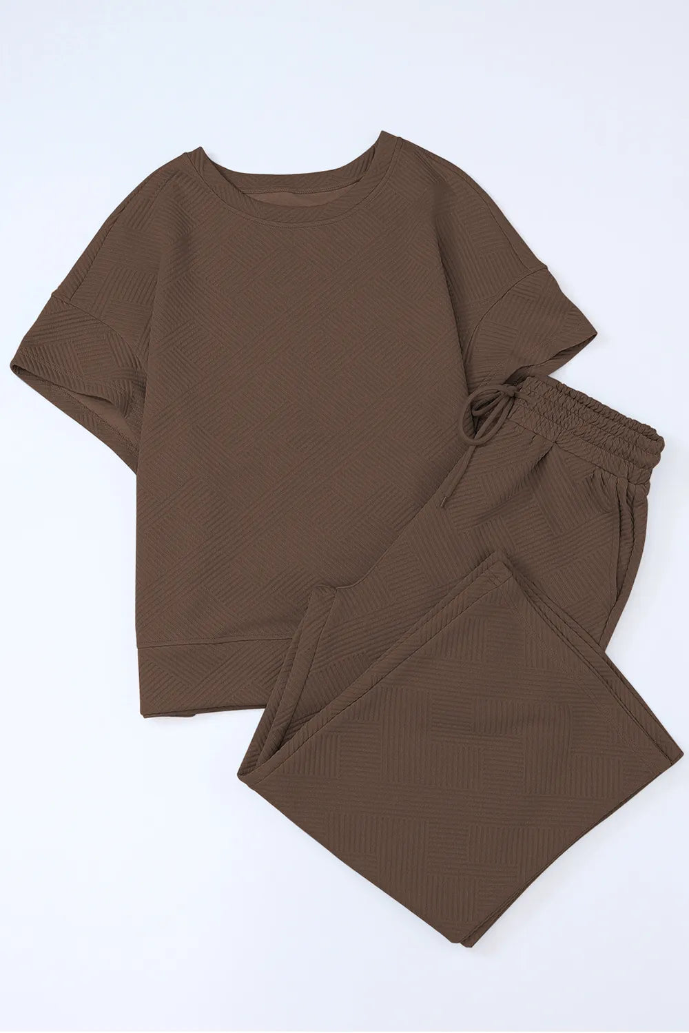 Short Sleeve Top Pants Set (20)