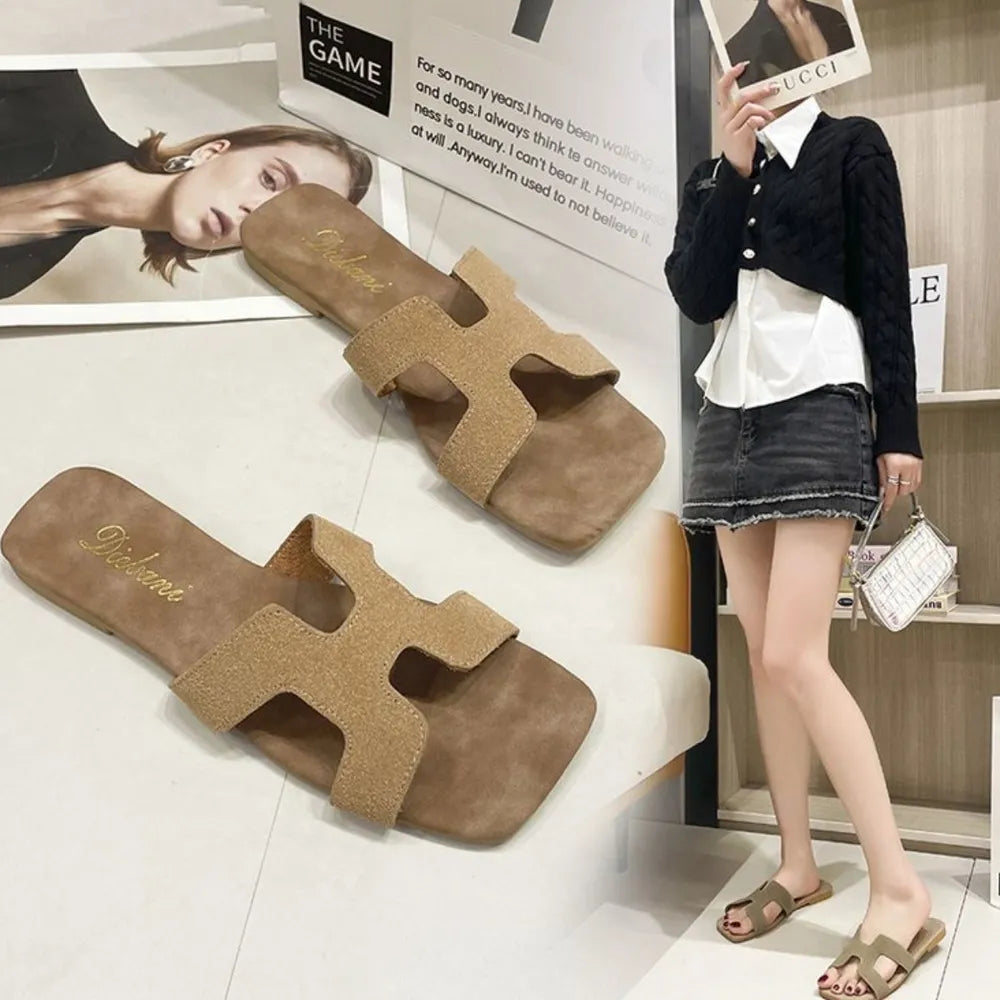 Open Toe Flats Sandals (2)