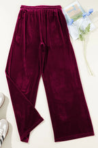 Drawstring Waist Wide Leg Active Pants (12)