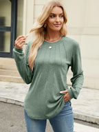 Round Neck Long Sleeve T-shirt (20)