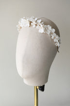Bridal Simple Ceramic Flower Headband photo 4