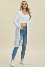 Full Size Open Front Longline Cardigan (31)