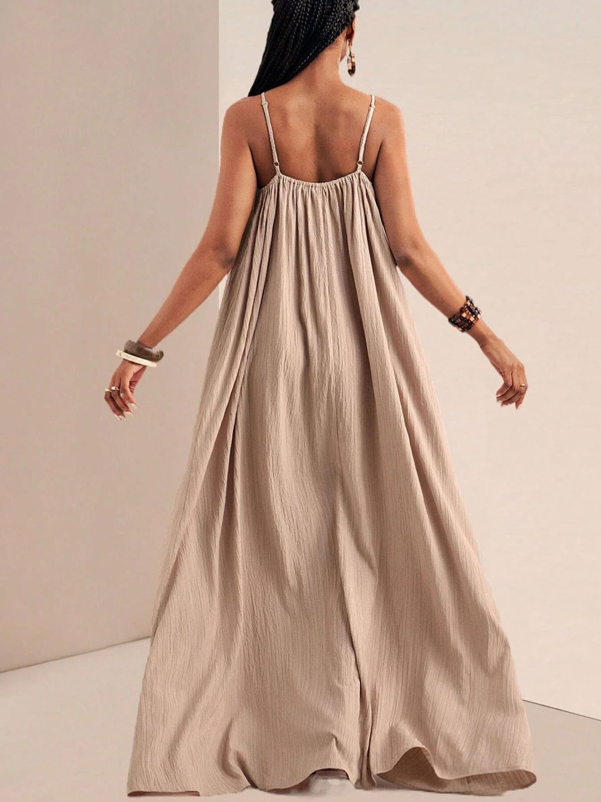 Spaghetti Strap Flowy Maxi Dress (7)