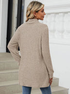 Ribbed Mock Neck Long Sleeve T-shirt (16)