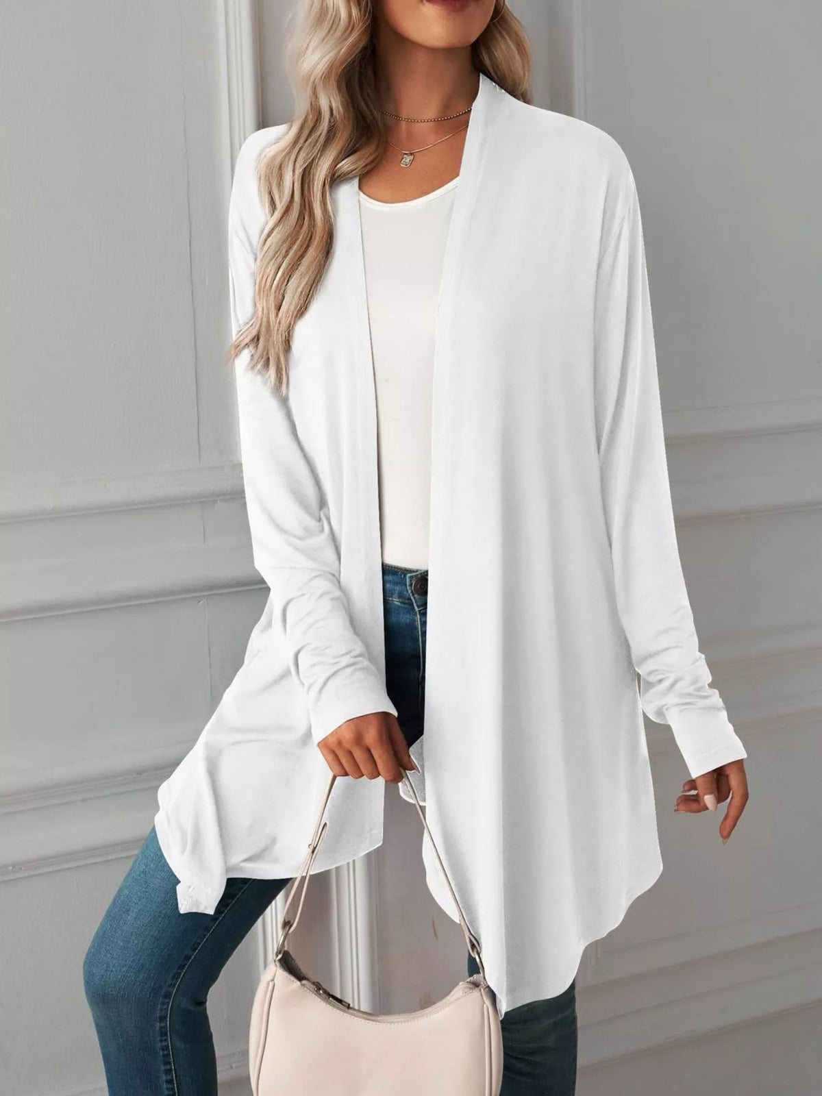 Lightweight Open Front Cardigan (27)