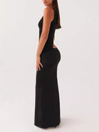 Full Size One-shoulder Top Maxi Skirt Set Plus (6)