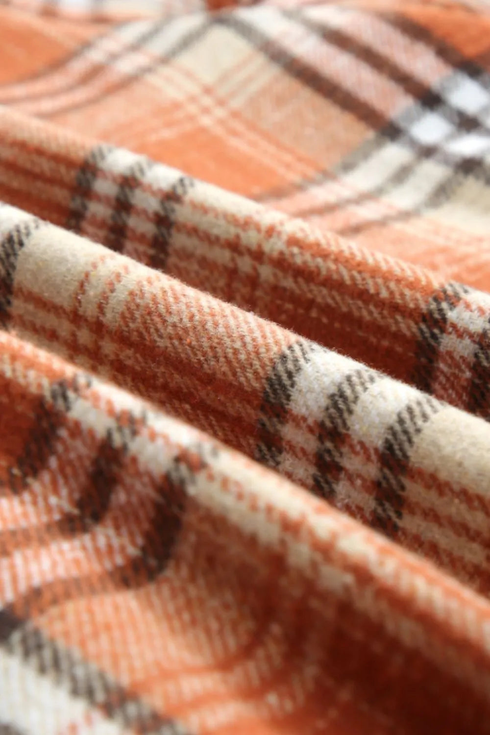 Plaid Button Up Long Sleeve Hooded Jacket (6)