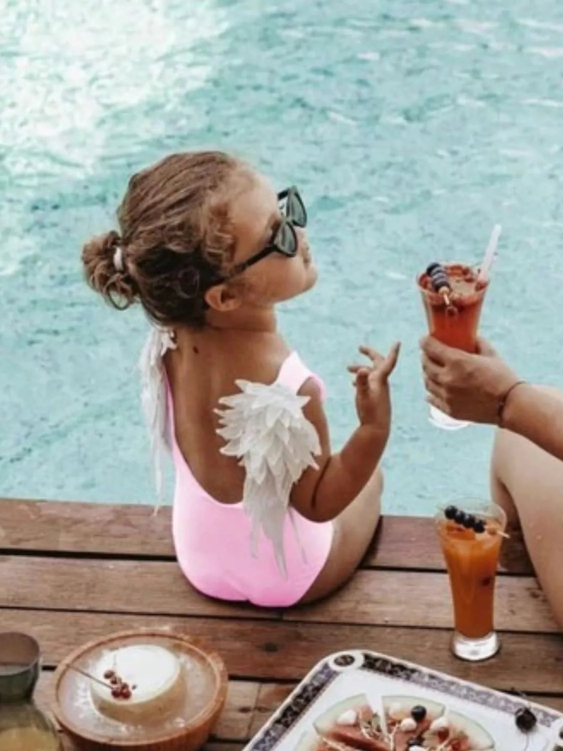 Backless Wide Strap Parent-child Swimwear (17)