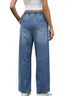 Elastic Waist Wide Leg Jeans (6)