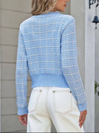 Bow Decor Button Up Cardigan (10)