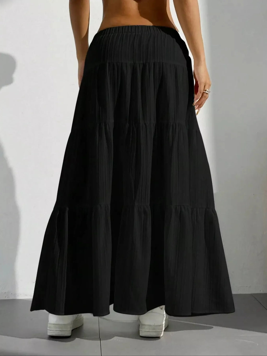Flowy Tiered Maxi Skirt (11)