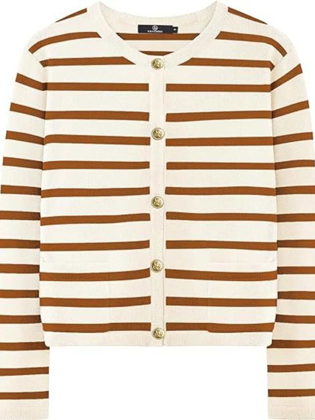 Striped Button-up Cardigan (15)
