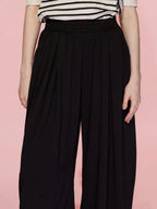 Elastic Waist Wide Leg Pants Pockets (3)