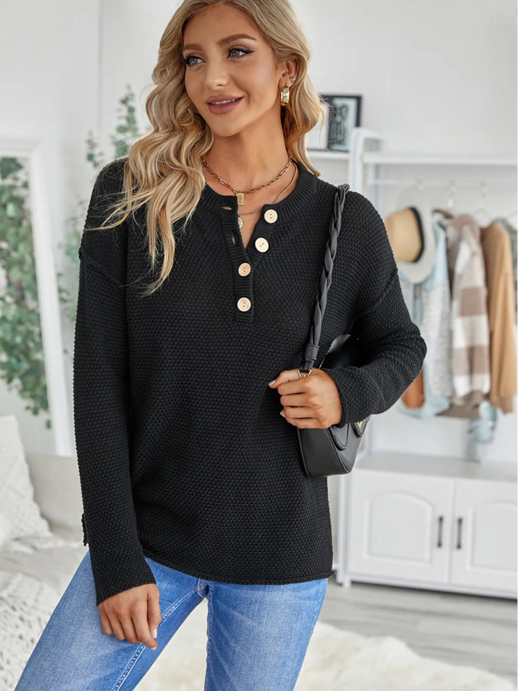 Button Detail Long Sleeve Knit Top (13)