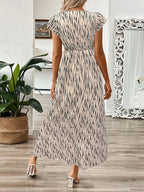 Surplice Cap Sleeve Midi Dress (6)