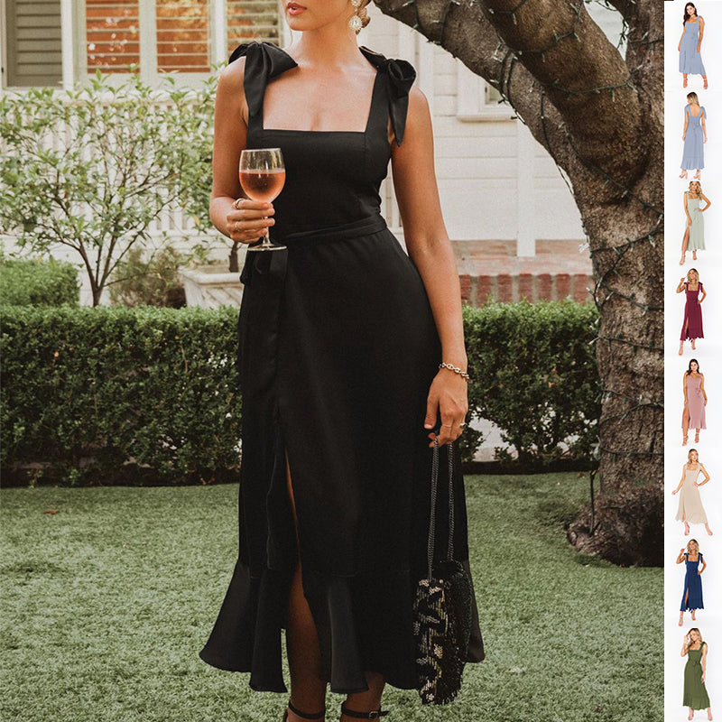 Suspender Split Dress for Women (19)