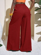 Wide-leg Pants Drawstring (14)
