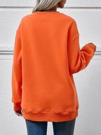 Christmas Tree Graphic Round Neck Sweatshirt (2)